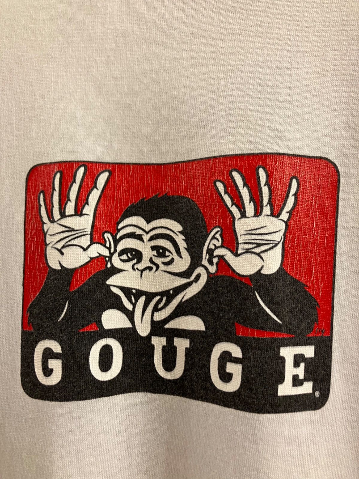 90's GOUGE Clothing Print T-shirt ガウジー ベンデイビス