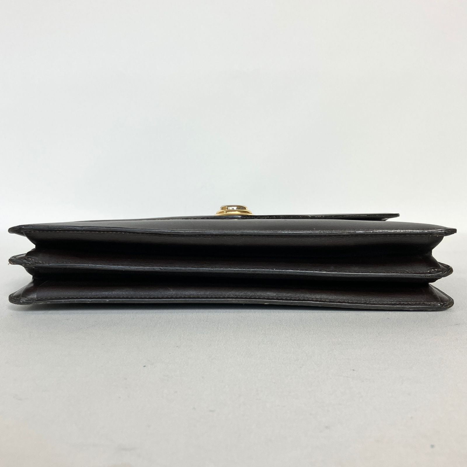 2409-150｜美品｜ディオール 2WAYバッグ ダークブラウン ロゴ金具 