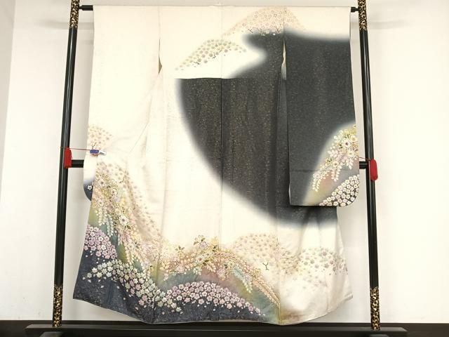 平和屋着物□極上 越後十日町の一流染匠 桐屋・翠山工房 振袖 絞り