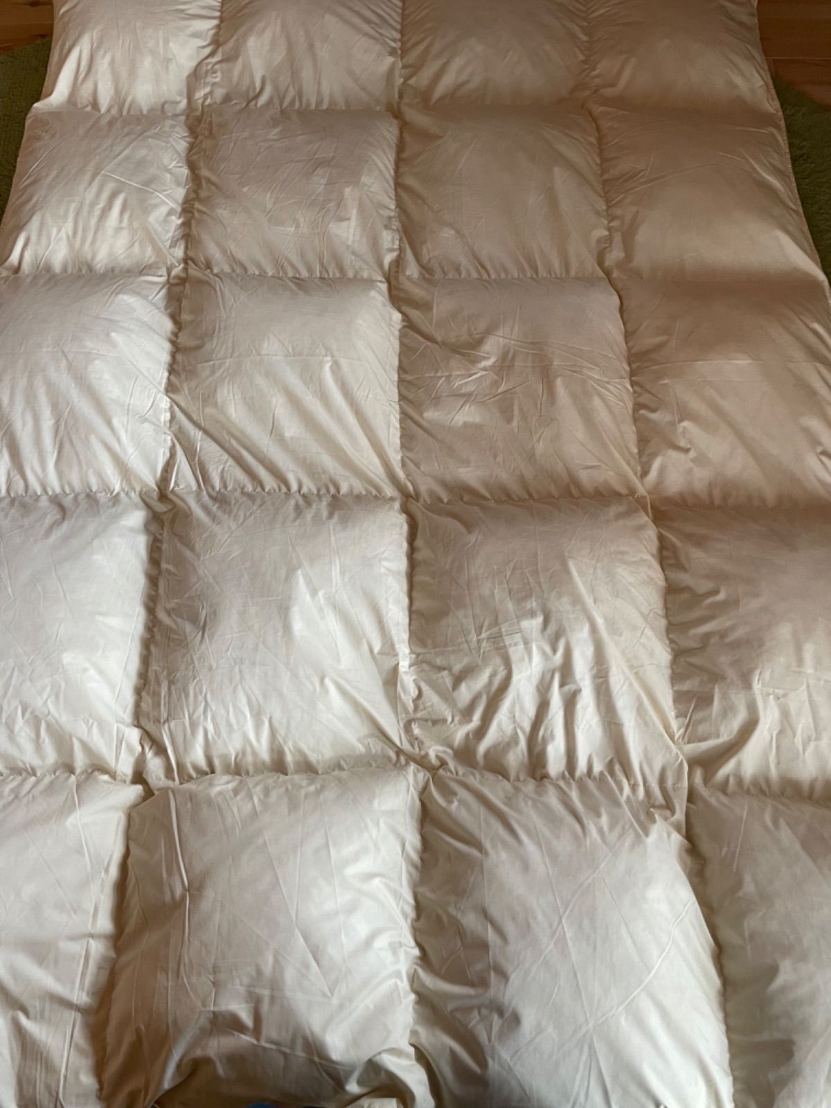 エコダウン使用】羽毛布団シングル150×210 1.5kg カバー付きB