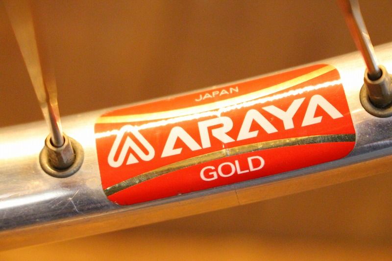 アラヤ ARAYA ゴールド GOLD リム NJS サンツアー SUNTOUR
