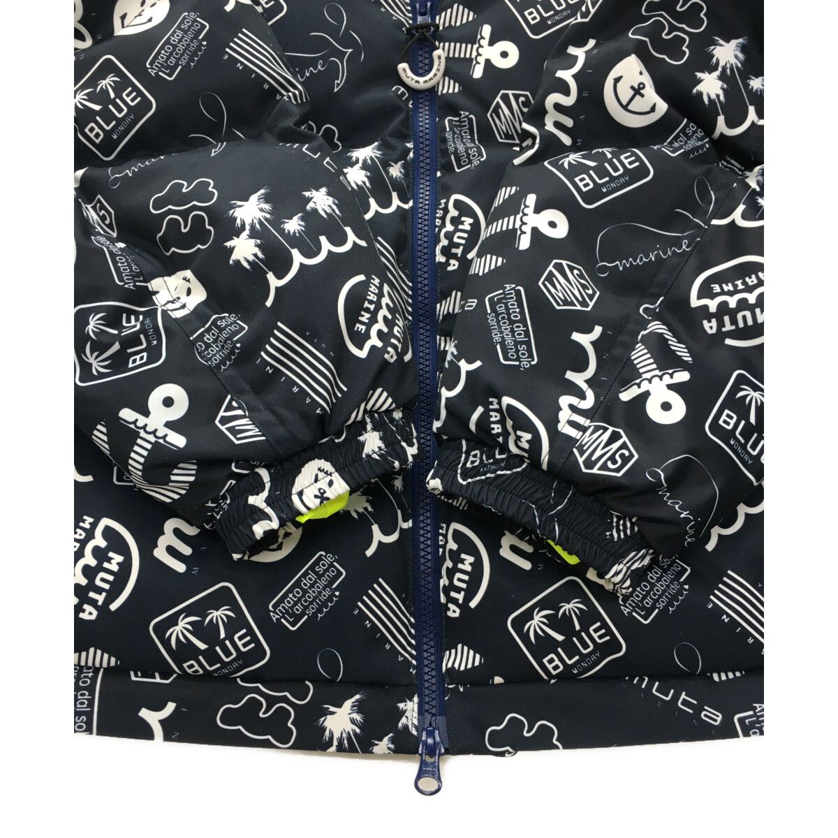 muta - coco 未使用品 ムータ muta メンズ ダウンジャケット 6(L)  紺 ネイビー  総柄 未使用品 メンズ ムータ muta ダウンジャケット 6(L) 紺