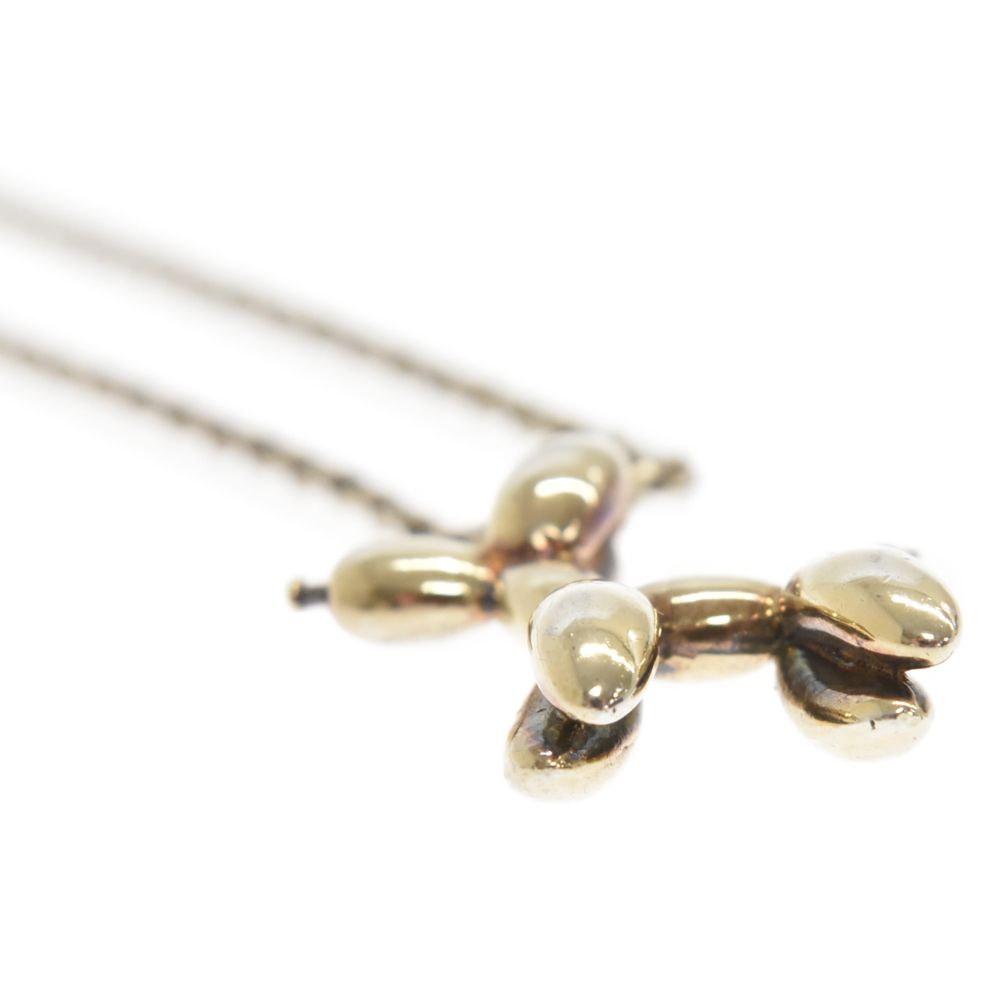 ghost balloon dogネックレス Gold Tone 16 inch Adjustable Rhinestone Balloon Dog Necklace