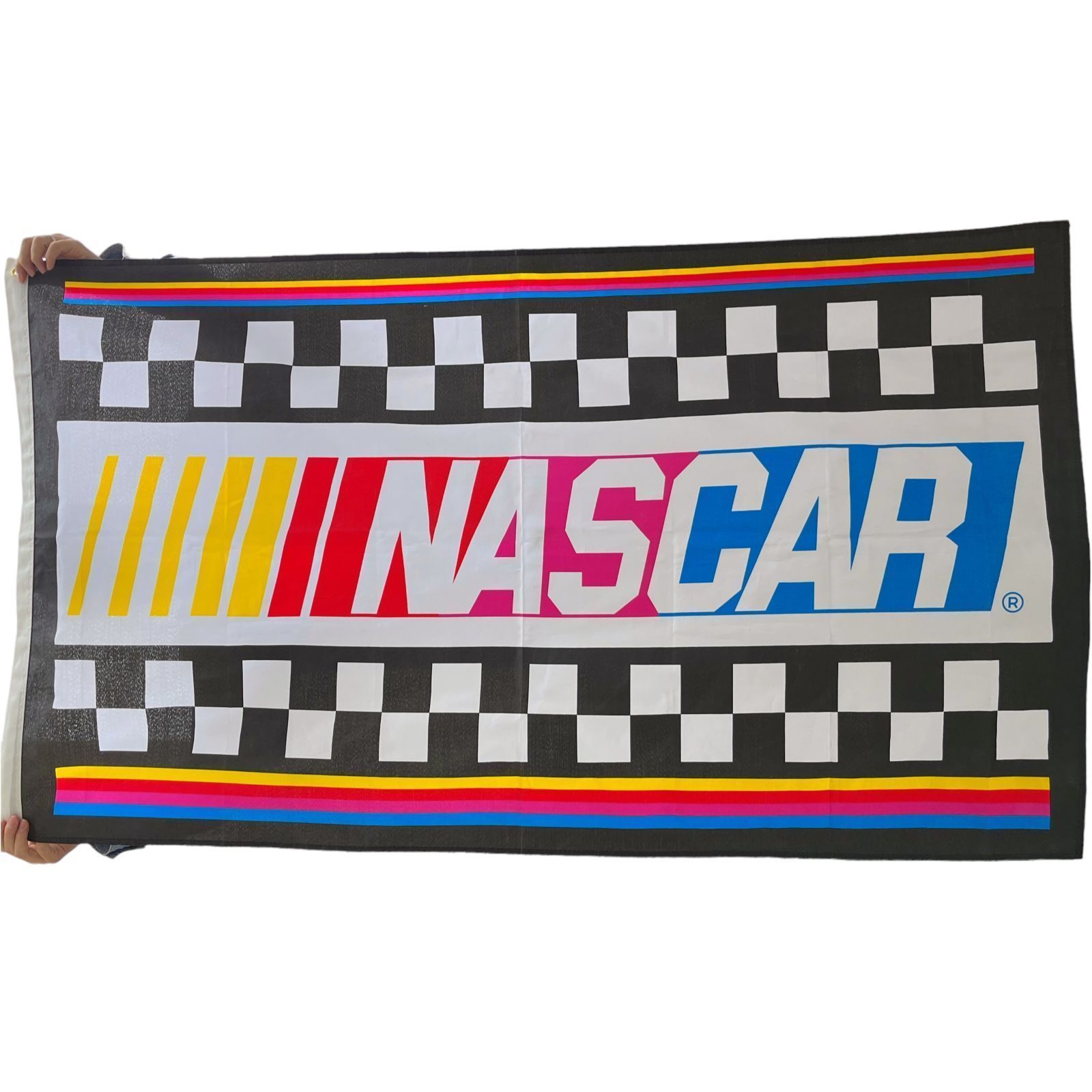 買いオンライン 【フラッグ 旗】ビッグサイズ! NASCAR マルチカラーフラッグ ディスプレイ 店舗什器