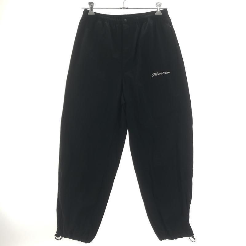 中古】plllllleeeasse nylon track pants ジャージ M ブラック