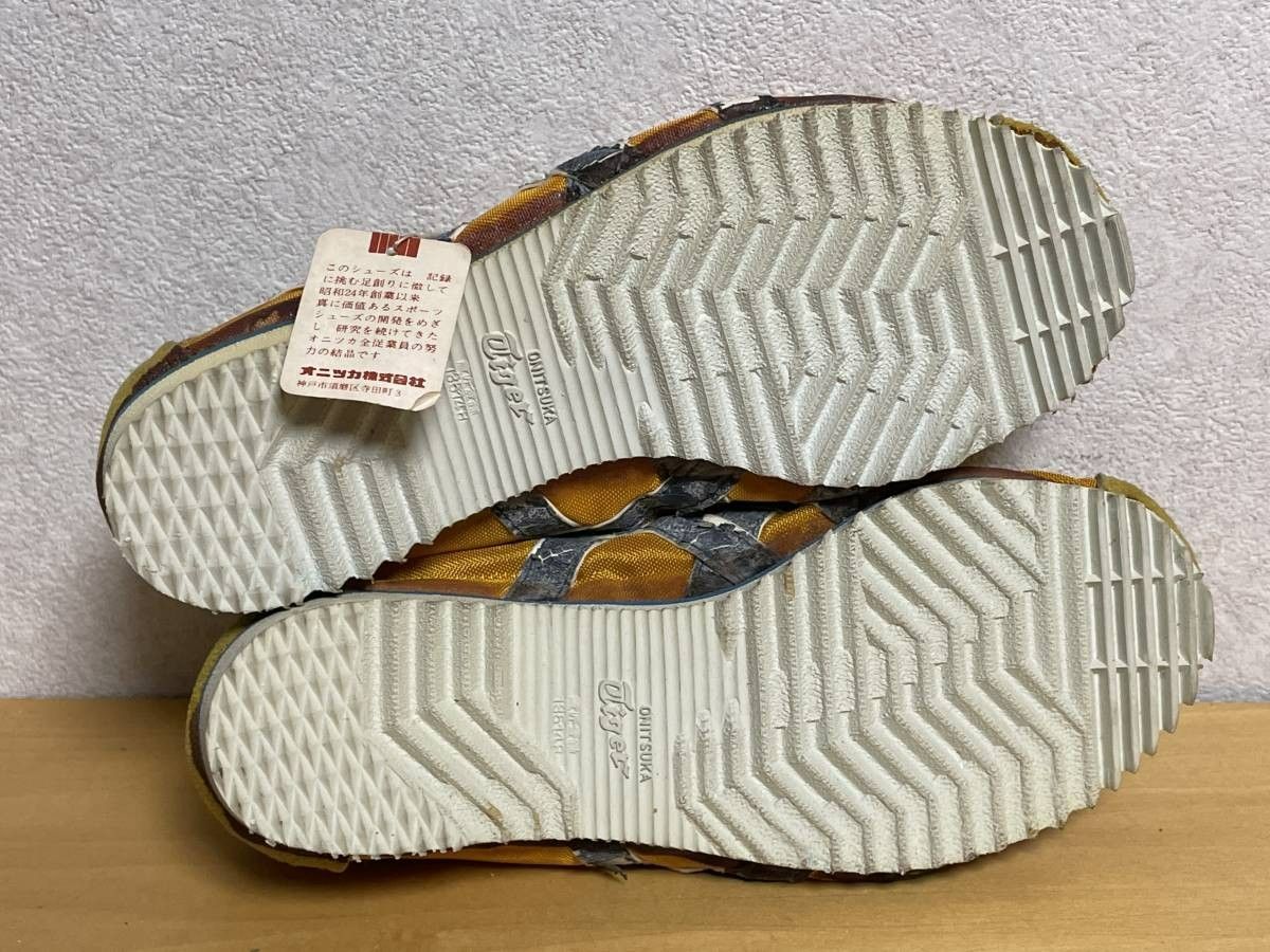 38 未使用品 60s 70s Onitsuka Tiger オニツカタイガー マラソンシューズ マラップ ナイロン DX イエロー スニーカー  23cm デッド - メルカリ