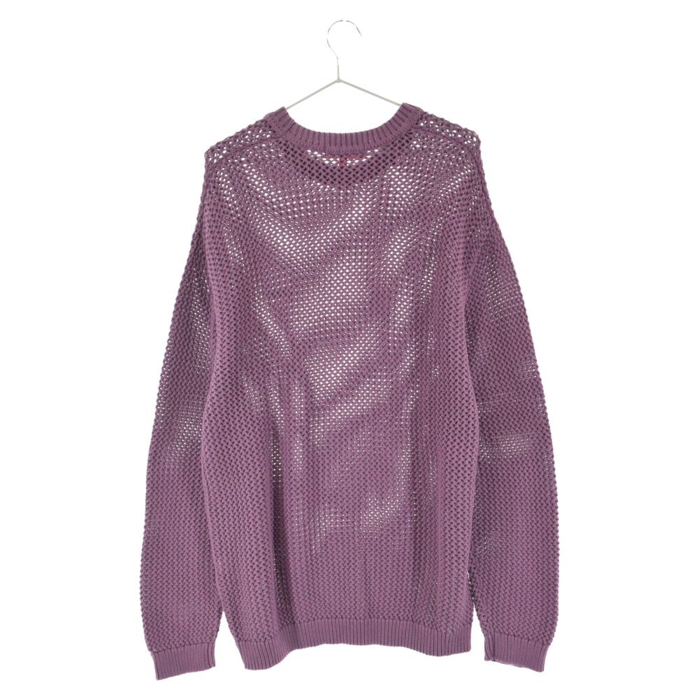 supreme open knit small box Mサイズ パープル supreme open knit