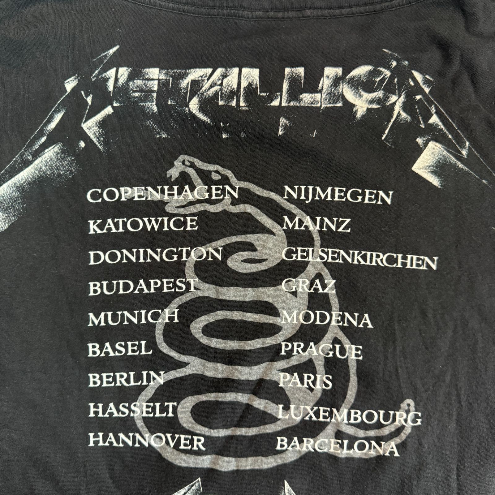90s Metallica 1991 European Tour Tシャツ XLサイズ メタリカ ユーロ