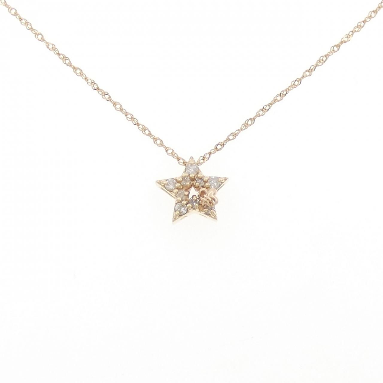 K10YG スター ダイヤモンド ネックレス