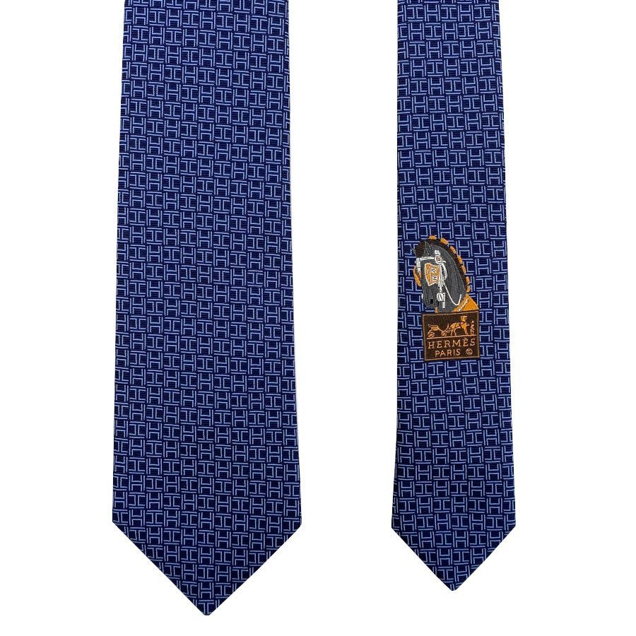 新品】エルメス HERMES ネクタイ シルクタイ 7 cm 《 DE FACE ET