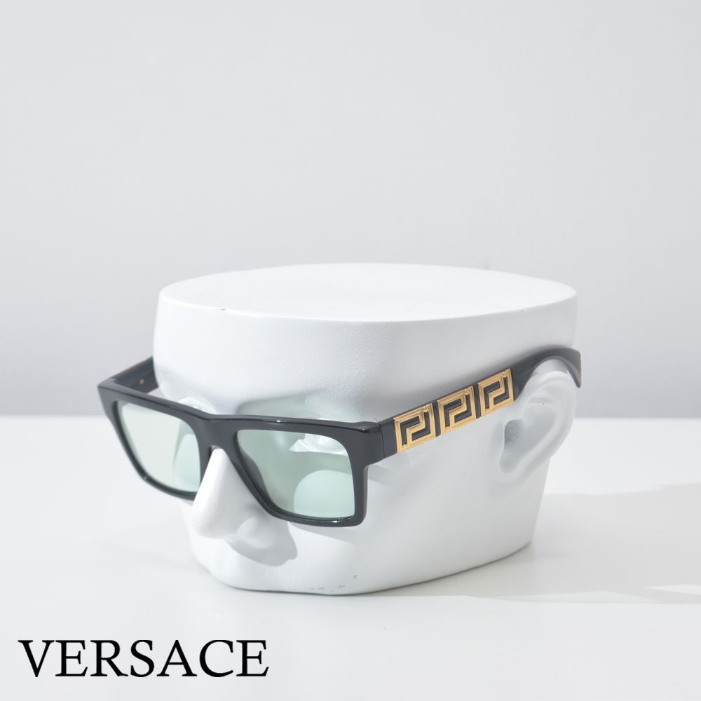 ヴェルサーチ サングラス VERSACE メンズ ブランド ブラック 黒 ゴールド VE4445-OGB1M154