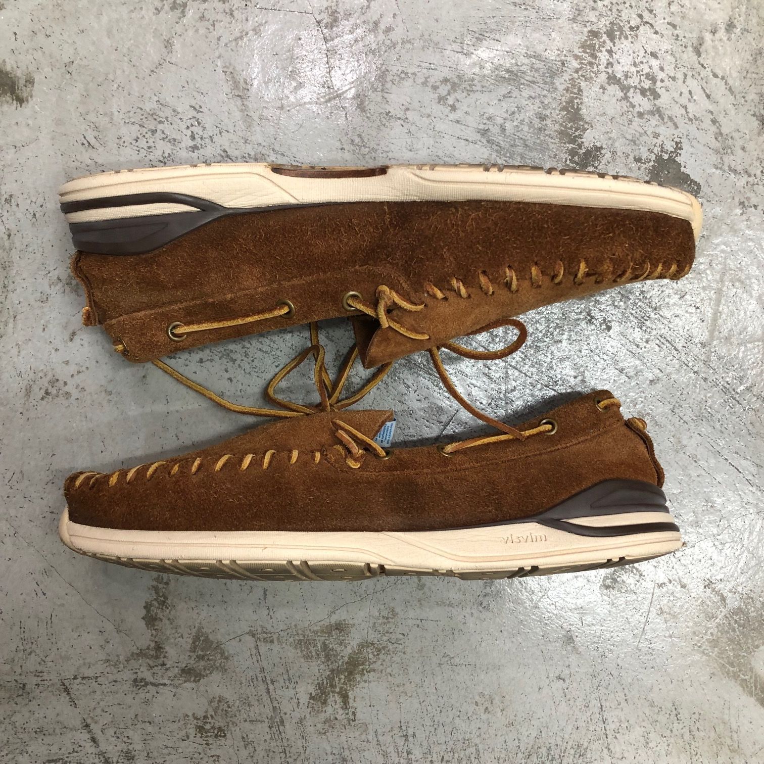 visvim YUCCA MOC-FOLK スエード レザー モカシン シューズ
