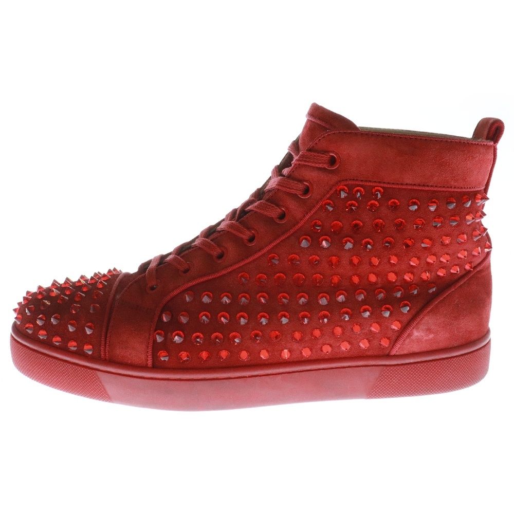 【Louboutin】 ルブタン ハイカット スパイク スニーカー スエード Louboutin】 ルブタン ハイカット スパイク スニーカー スエード