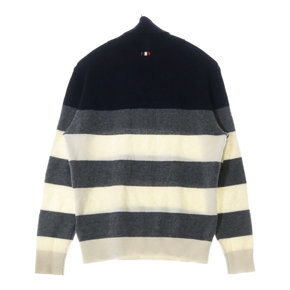 MONCLER セーター MONCLER (モンクレール) 19AW ボーダー柄 タートルネック ウール