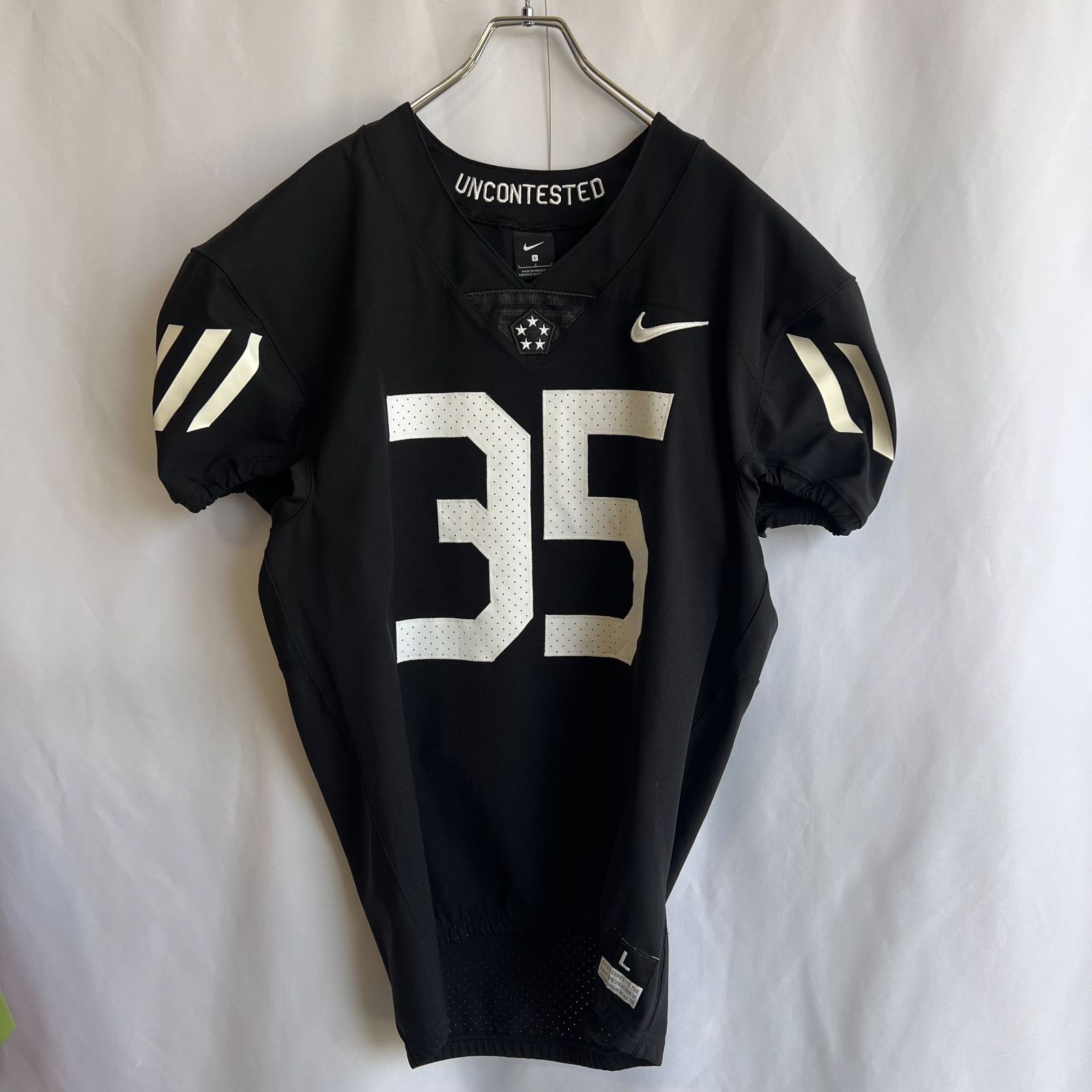 NIKE Hazard アメフト ジャージ メッシュ トップス Tシャツ 黒 ジャ 