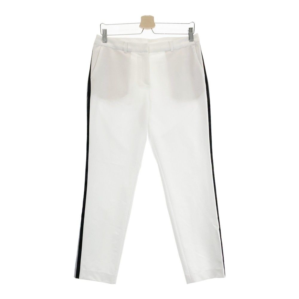 サイズ 42 LANVIN SPORT ランバン スポール ロングパンツ サイドライン ホワイト系 240101429102 ゴルフウェア レディース ストスト