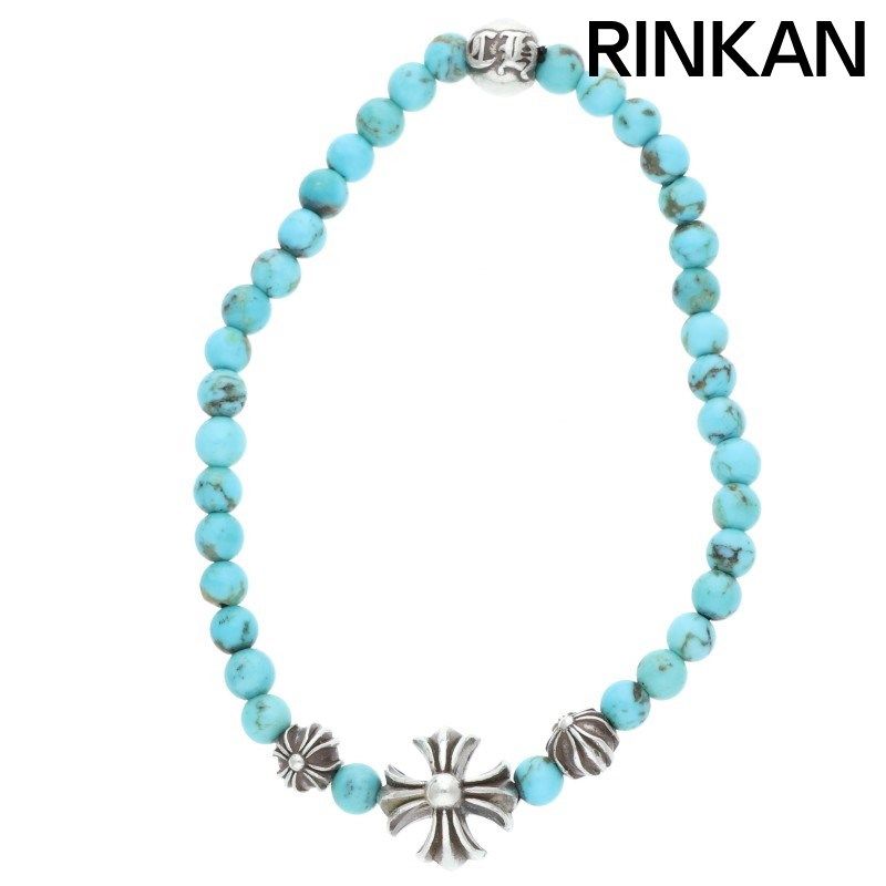 クロムハーツ 4mm BEAD|4mmビーズブレス BEAD15|4mmターコイズビーズブレスレット メンズ