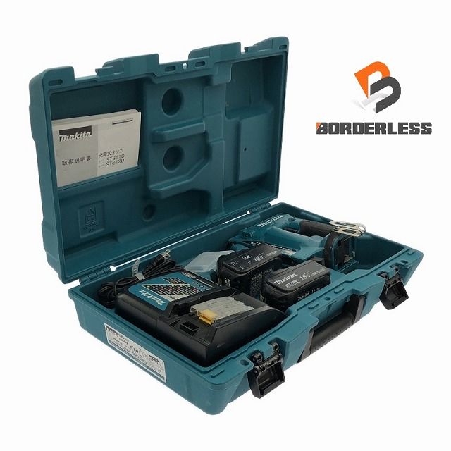 マキタ 充電式タッカ ST312D Makita - ☆中古品☆makita マキタ 18V 12