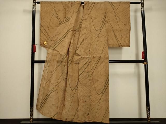 夏着物 小千谷ちぢみ 涼しげな絣柄 盛夏着物 麻AK-7568 平和屋着物＊夏物 本場小千谷ちぢみ 流水花文 麻 逸品