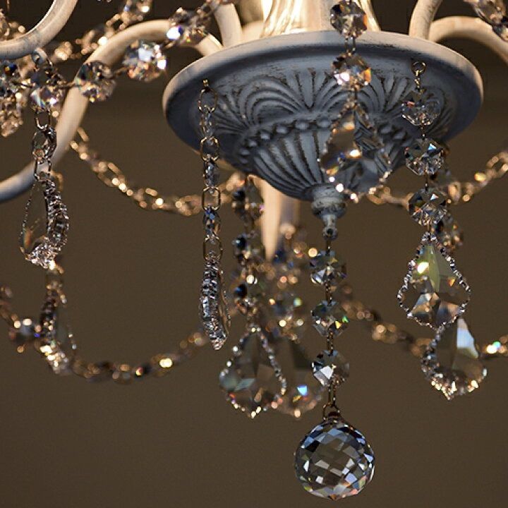 アスフォークリスタル使用 6灯シャンデリア ボニータ 【公式通販】