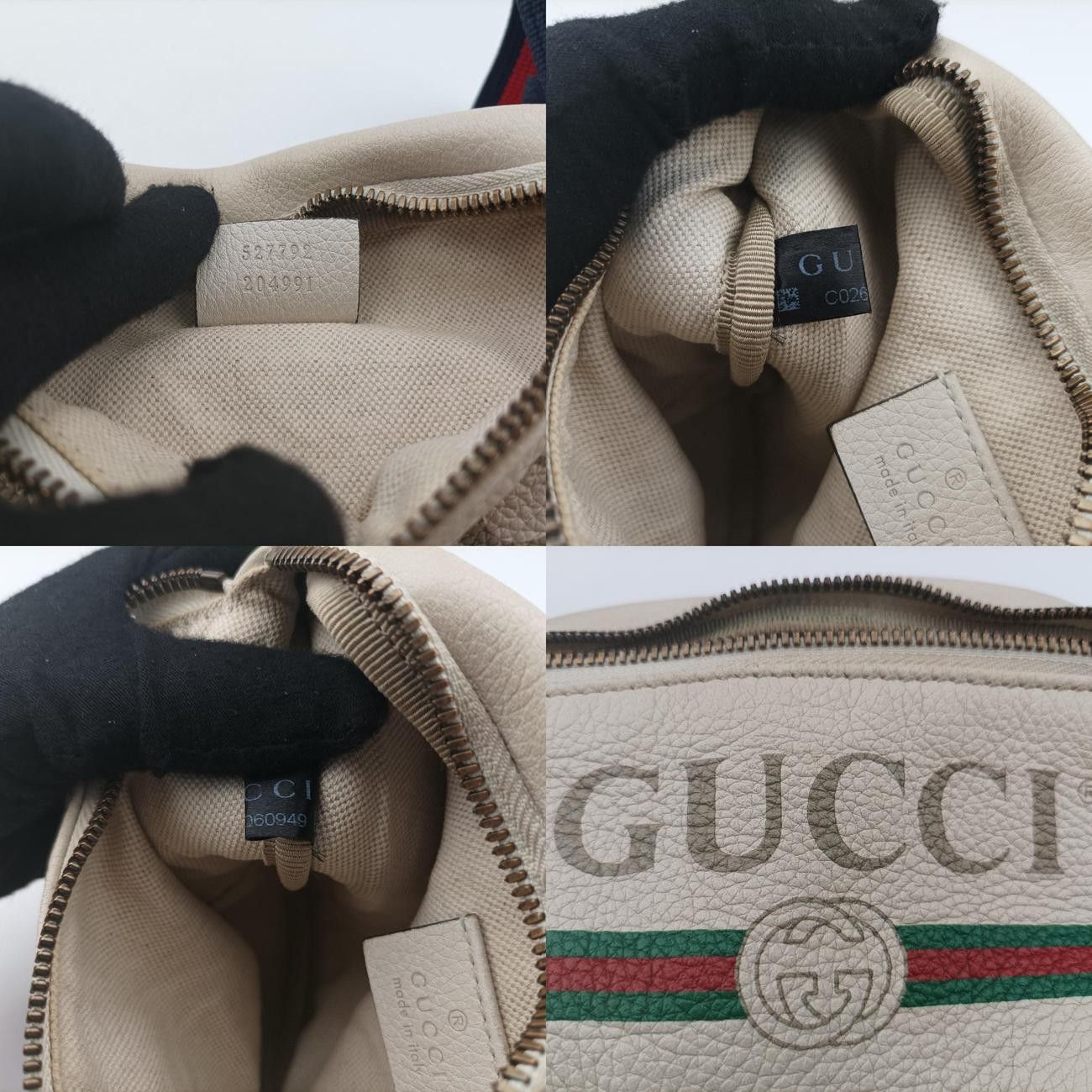 グッチGucciグッチプリントホワイトレザー527792C026060949