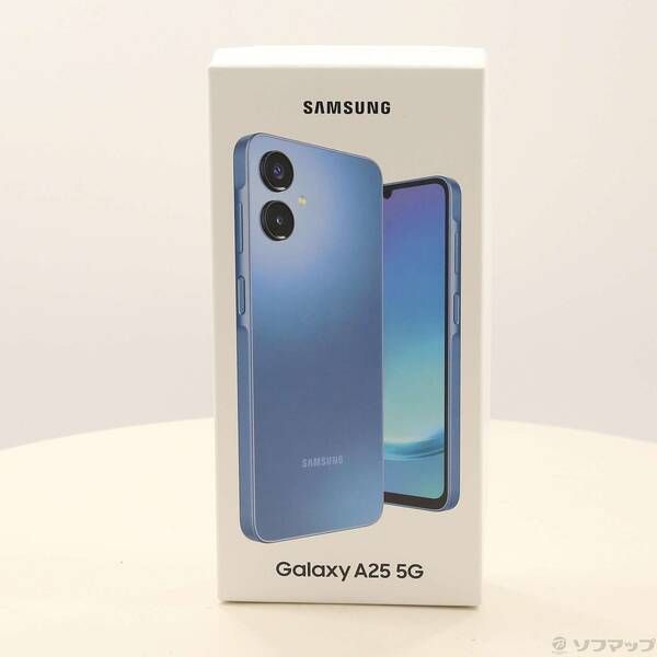 未使用品〕 未使用品 Galaxy A25 5G 64GB ブルー SCG33 au SIMフリー 