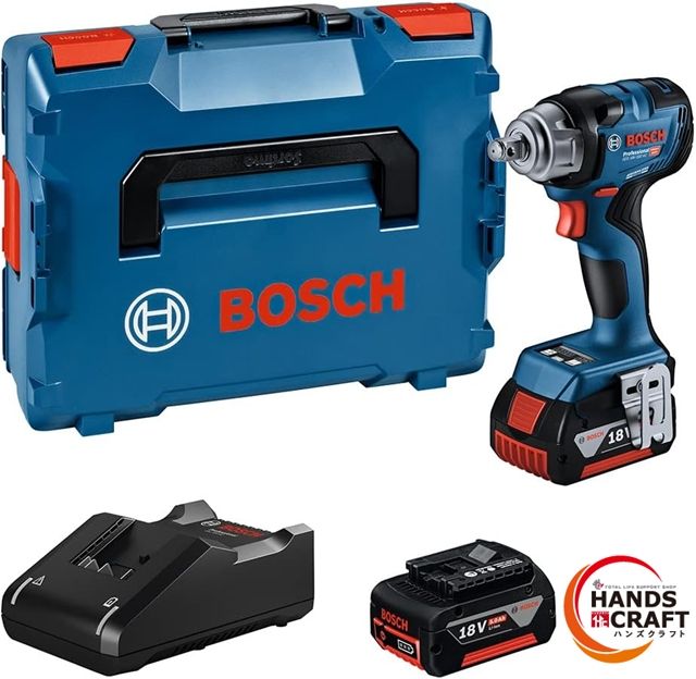 ♥品 ボッシュ GDS18V-330HC コードレスインパクトレンチ 18V|5.0Ahバッテリー2個 充電器 ケース付