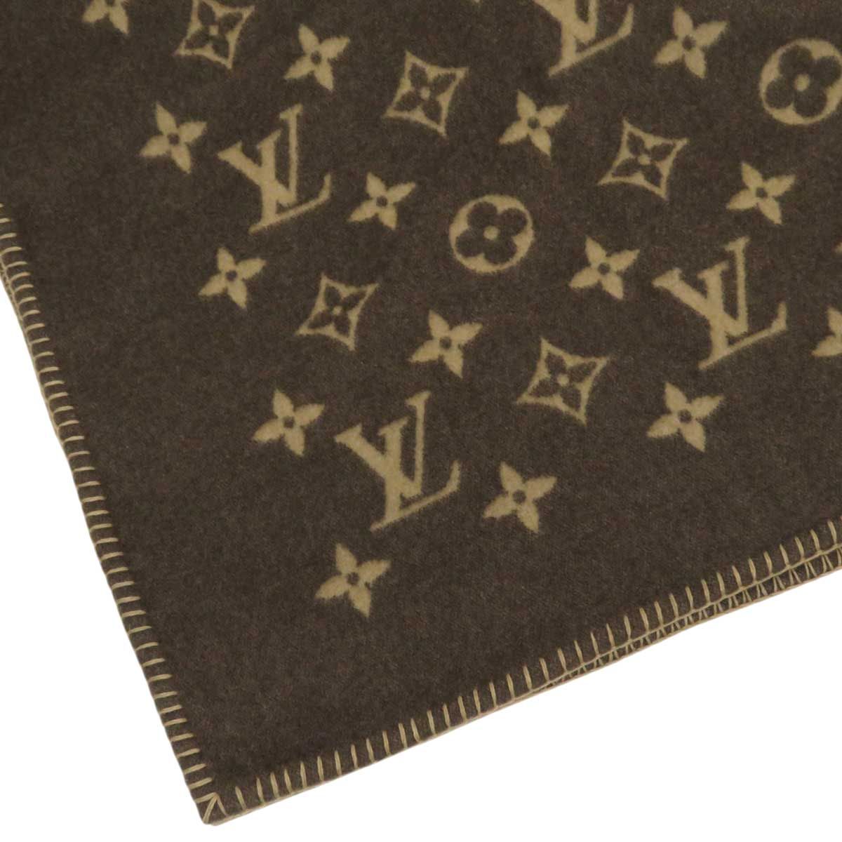 ルイヴィトン プレッド･ネオ モノグラム ブランケット M70439 ユニセックス ブラウン ベージュ LOUIS VUITTON アパレル 小物