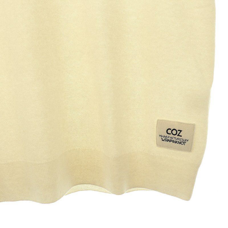 【新品、未使用】COZ manufactured by WRAPINKNOT COZ manufactured by WRAPINKNOTノースリーブ ニット