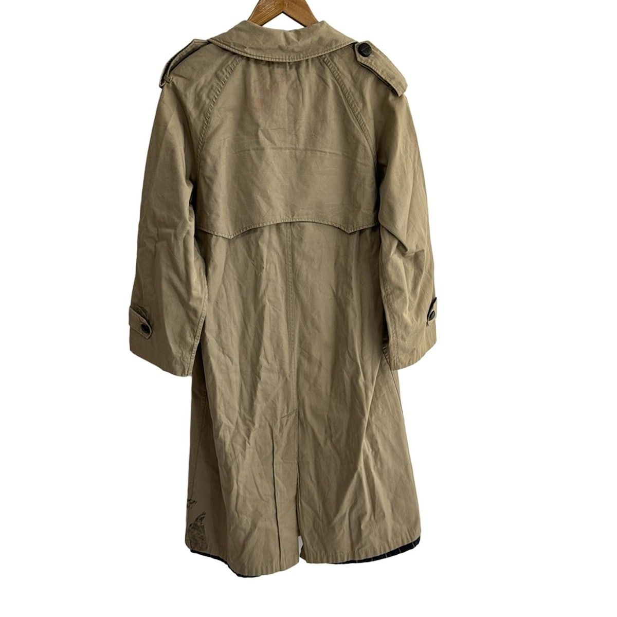 Aquascutum アクアスキュータム トレンチコート サイズ6 M レディース - カーキ 長袖 春 秋