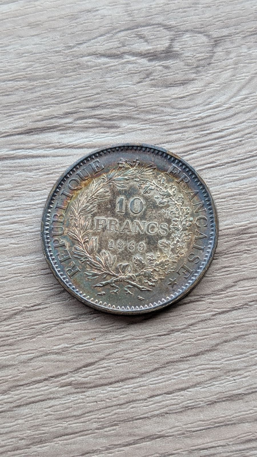フランス 旧通貨 10フラン 銀貨 1969年 - メルカリ