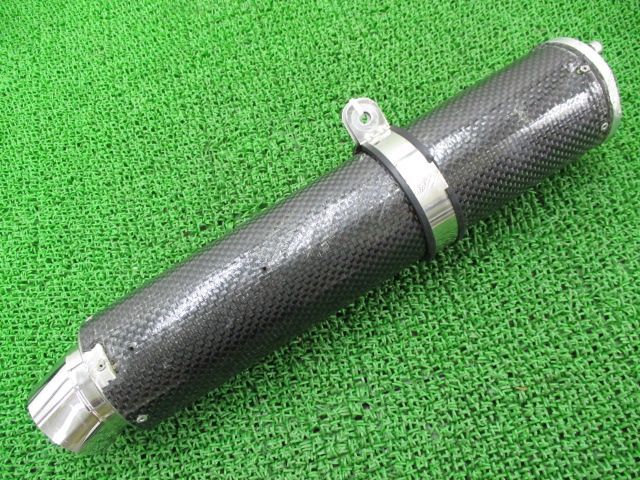 WR’S製ZRX400 サイレンサーマフラー 社外 中古 2006年式外し ZR400E カーボン ラウンドタイプサイレンサー ボルトオン 機能的問題なし