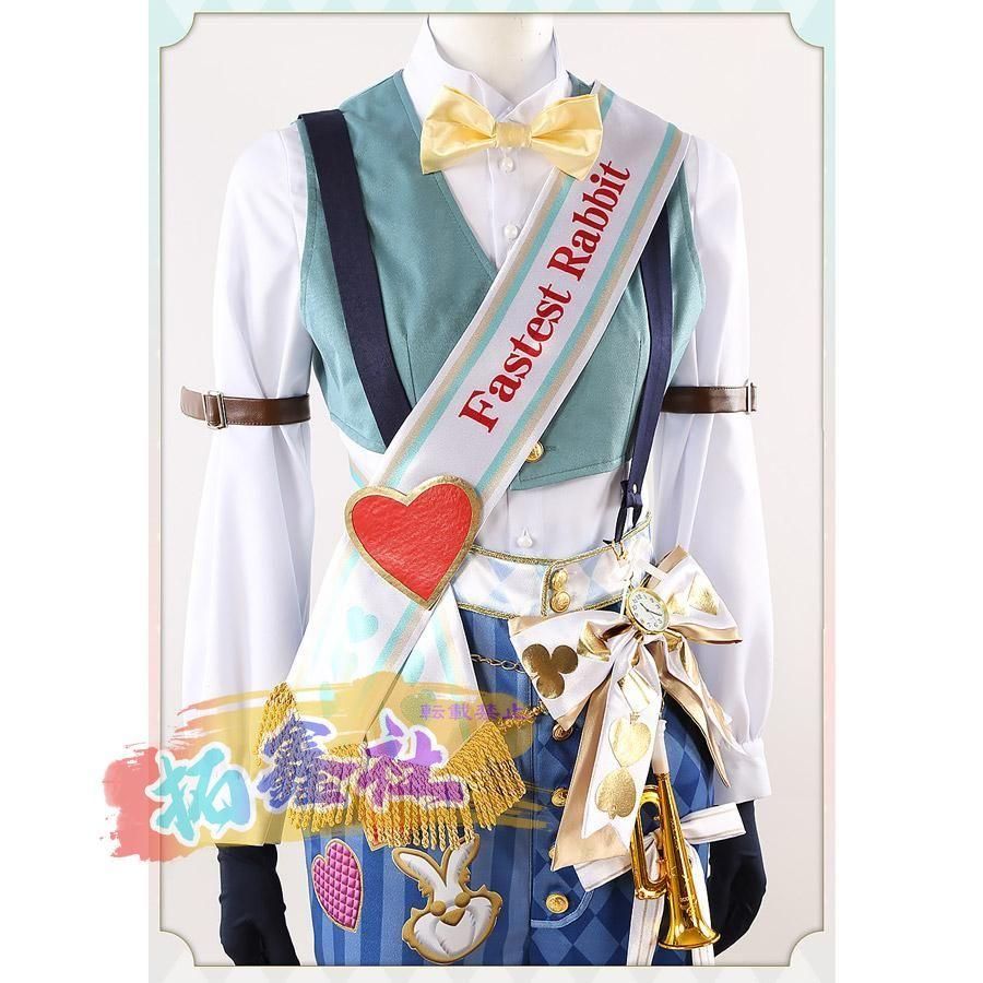 ツイステッドワンダーランド ツイステ deuce 薔薇の王国のホワイトラビット フェス デュース コスプレ衣装 ウィッグ 靴 追加可