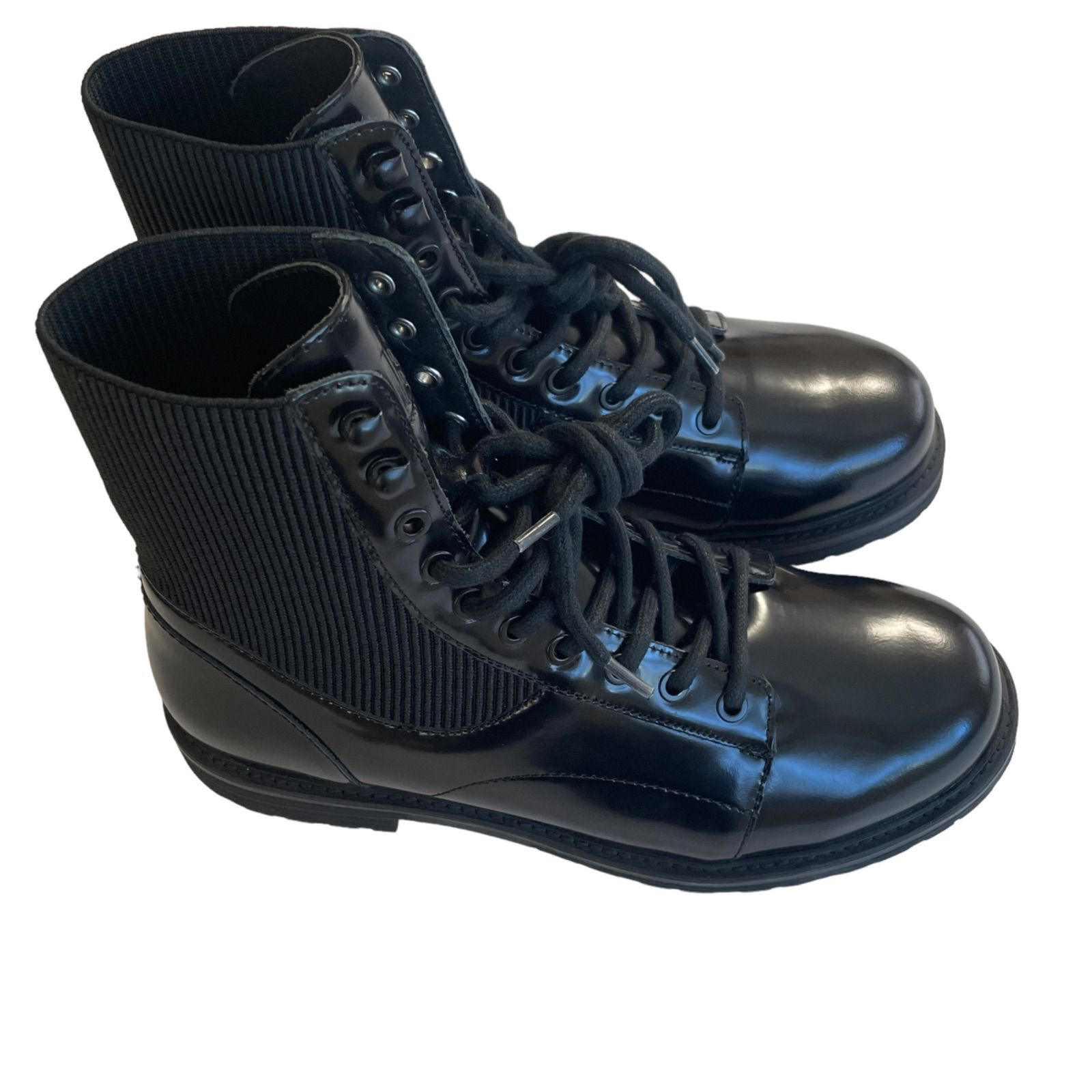 【未使用品】DIESEL ディーゼル ブラック サイドゴアブーツ バイク 箱付き 未使用品】DIESEL ディーゼル ブラック サイドゴアブーツ バイク