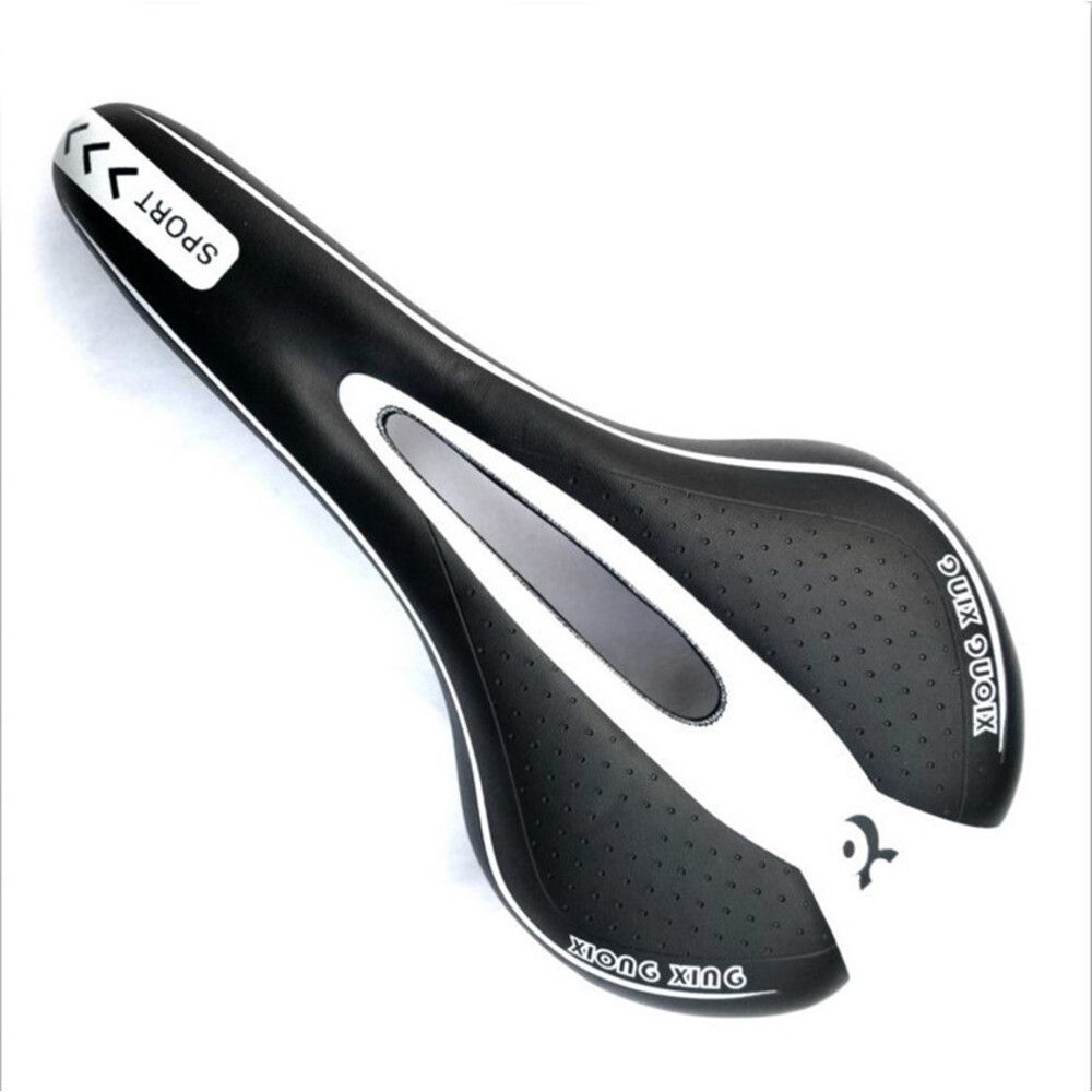 ☆ White ☆ Bicycle Saddle Mountain Bike Saddle Bicycle Saddle Bicycle Road Bike Saddle Mountain Bike Seat Cross Bike Road Bike Breathable Cushioning Sports Outdoor Cycling Bicycle Parts Bicycle Supplies Leisure Fashion