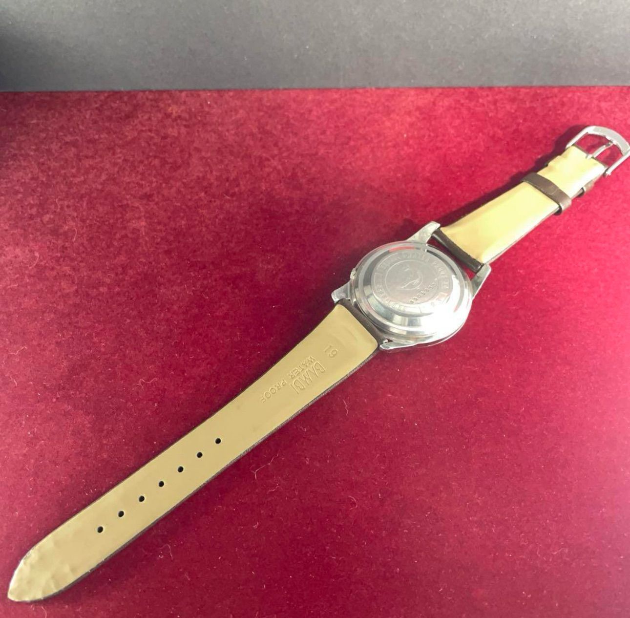 未使用 絹目ダイヤル 70s SEIKO ブレスレット 手巻 日本製 腕時計 1965年製