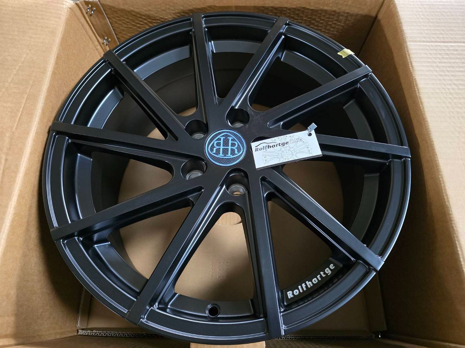 アウトレット品 Rolfhartge ロルフハルトゲ F10 MatteBlack 8.0x18 40 5x114.3 1本