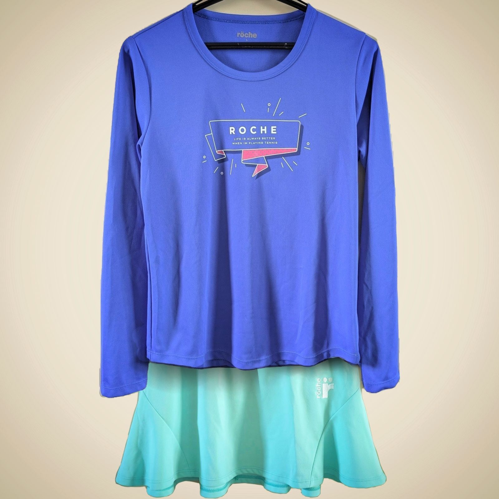 ---リリカ---ローチェ　テニスウェア2枚セットロングTシャツ 楽天市場】ローチェ 長袖 テニス レディースの通販