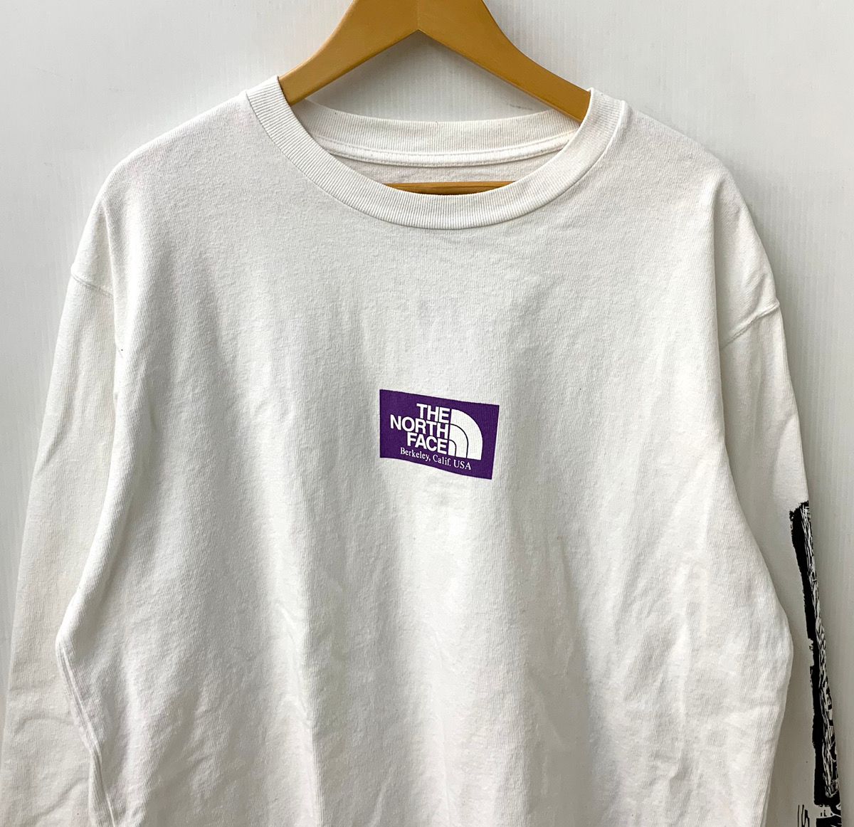 ノースフェイス THE NORTH FACE パープルレーベル PURPLE LABEL 8oz ロングスリーブ NT3955 ロンT ロゴ ホワイト  Mサイズ 201MT-1837 - メルカリ