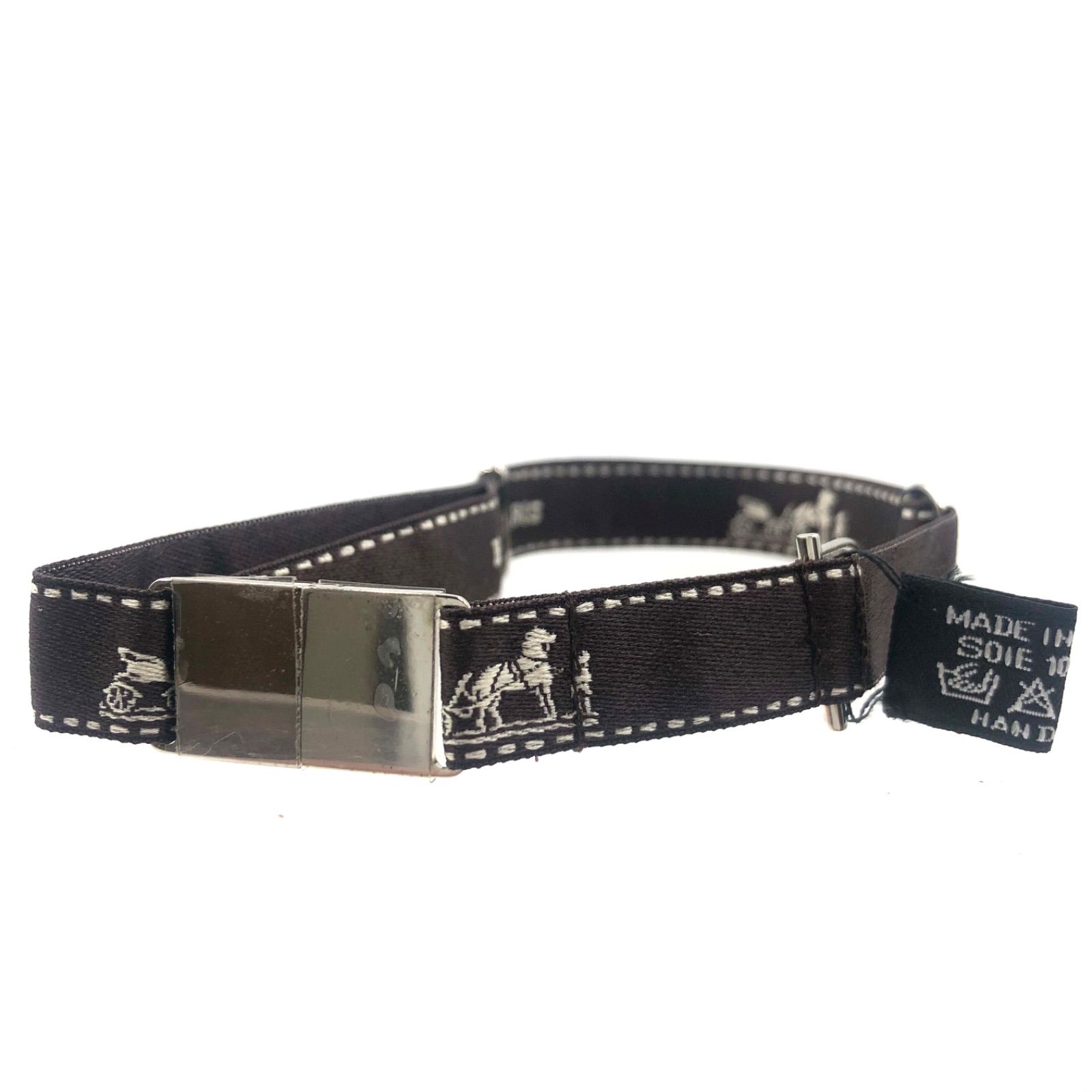 □美品□HERMES あわせよ エルメス ボルデュックリボン チョーカー 