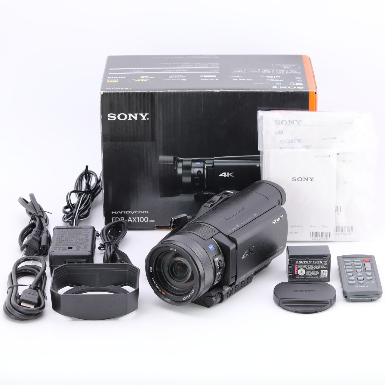 SONY ソニー ビデオカメラ 4K Handycam FDR-AX100 BC カメラ本舗｜Camera honpo メルカリ