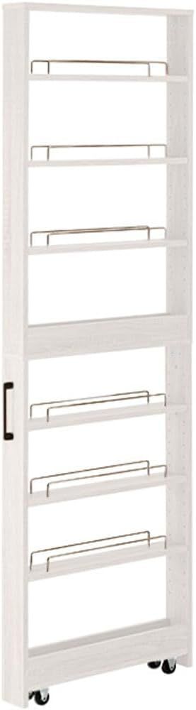 アイリスプラザ(IRIS PLAZA) 隙間収納ハイタイプ ホワイト 幅10cm FRM-010-IR