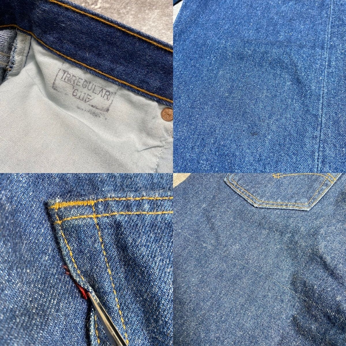 90's Levi's 501 リーバイス 復刻 USA製 W34 刻印532 赤タブ 脇割 ヴィンテージ