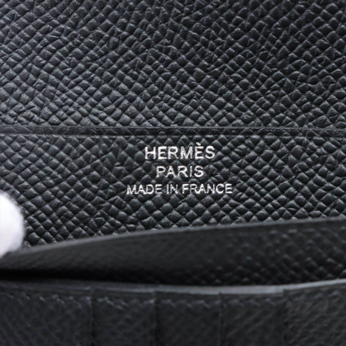 HERMES HERMES エルメス べアン 長財布 黒 エルメス ベアン スフレ 長 