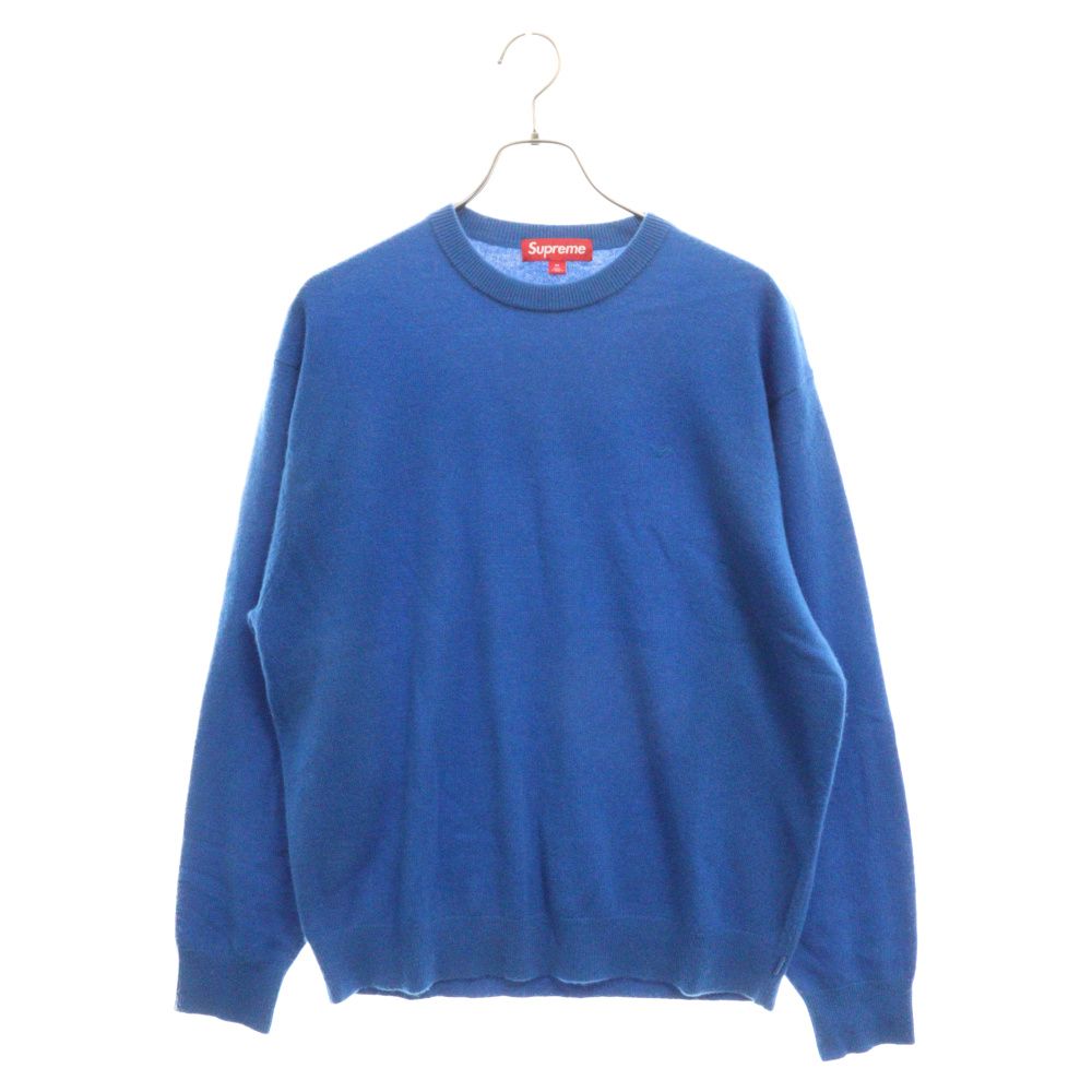 Supreme ニットセーター ブルー カシミヤ100% Sサイズ 中古品 