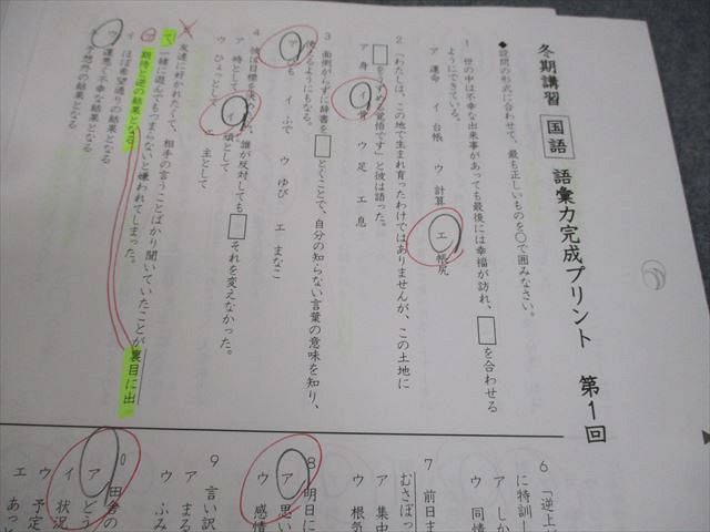 SAPIX サピックス 小6 国語 SS特訓/冬期講習/正月特訓 語彙力完成プリント 全24回フルセット 2024 008s2D 楽天市場】SAPIX サピックス 小6 国語 SS特訓/冬期講習/正月特訓