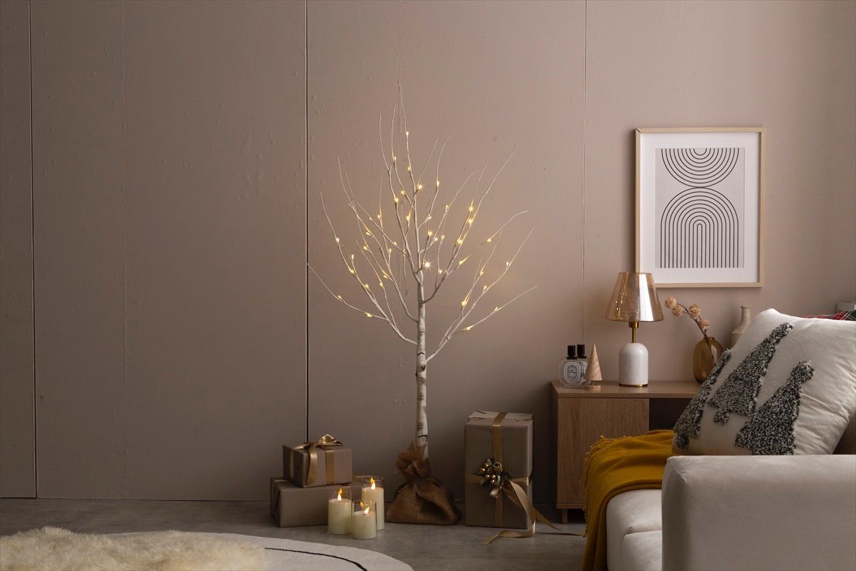 送料無料】【高さ120cm】Schnee オンライン 白樺風ツリー ブランチ