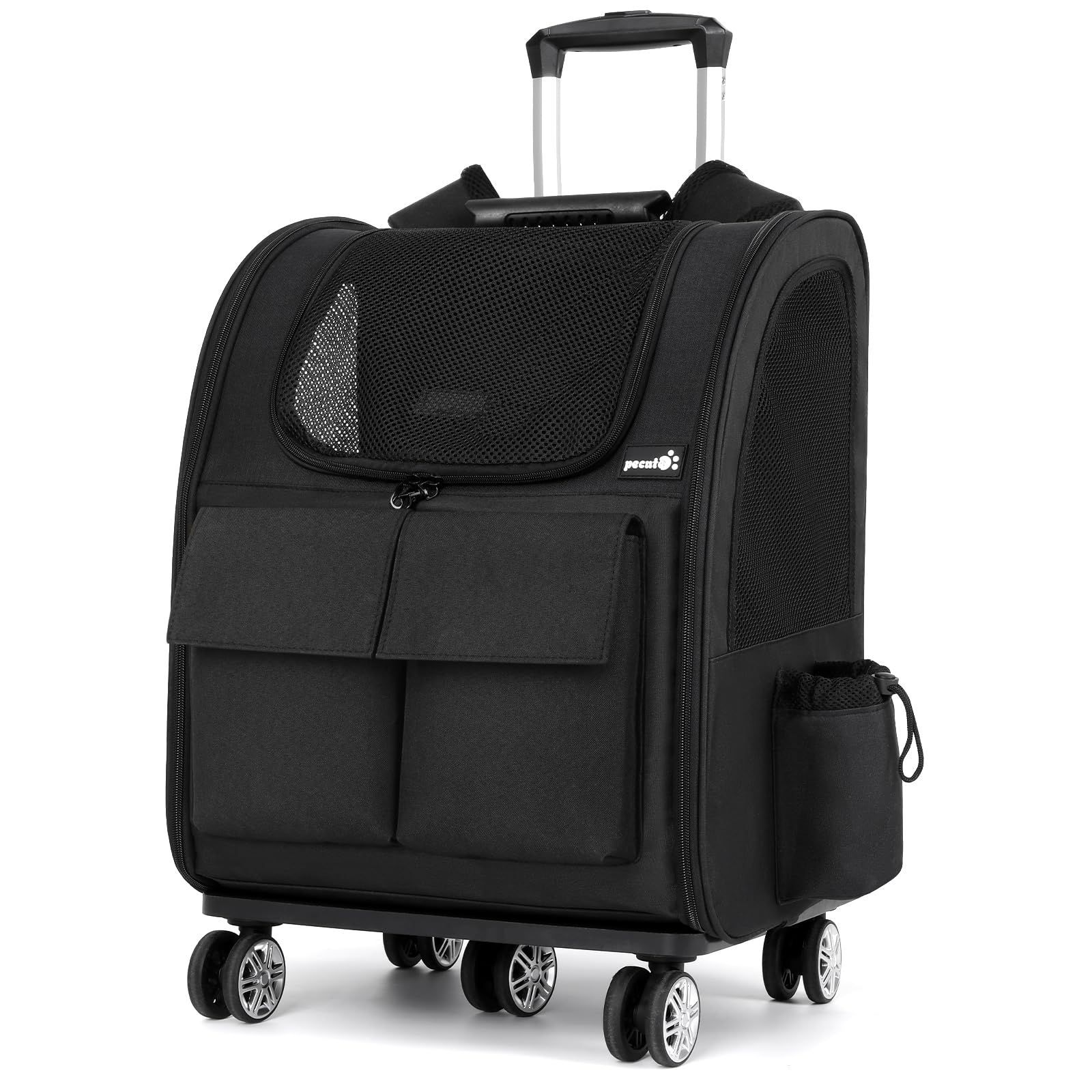 新商品 キャリー キャリー 避難用 防災 通院 ブラック 旅行 ドライブ 取り外し な車輪 折り畳み ペットキャリーケース 小型犬 犬 WAY 3 カート 猫用 猫 キャスター付き ペットキャリー ペットキャリー リュック