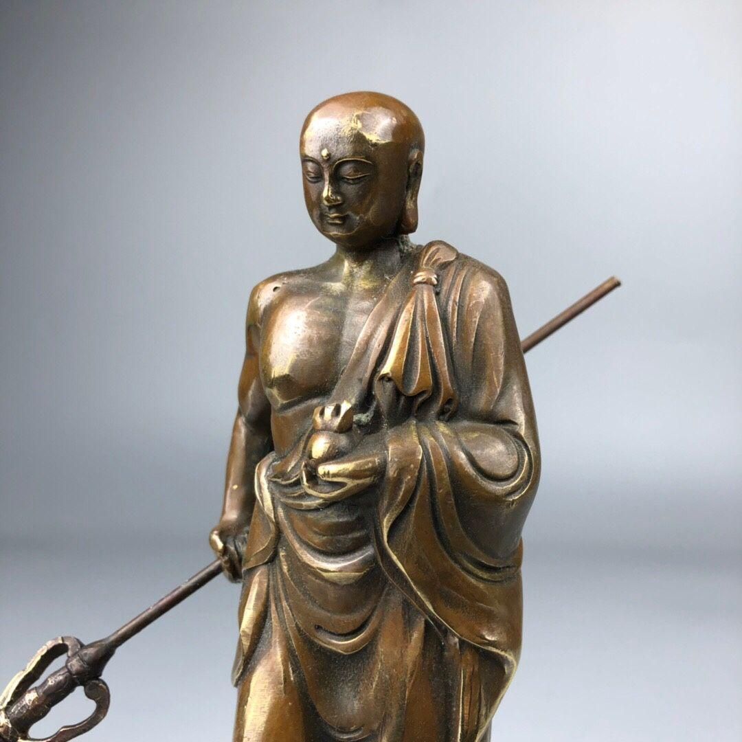 九華山地蔵王仏像  銅製 装飾品 工芸品 美術品 置物 銅製 九華山地蔵王仏像 装飾品 工芸品 美術品 置物 - メルカリ