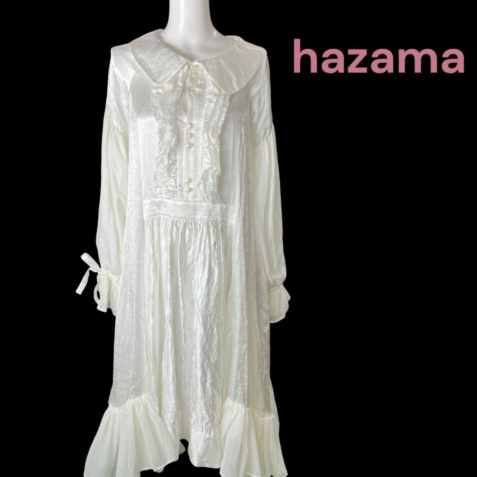 hazama 特別な毎日のワンピース　ホワイト hazama 特別な毎日のワンピース 白
